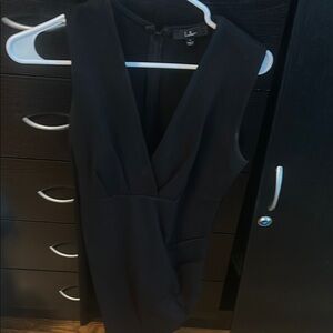 Lulu's Black V-Neck Sheath Mini Dress